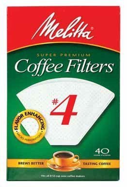 No. 4 Cone White Paper Coffee Filter N4