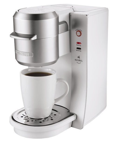 Mr. Coffee BVMC-KG2W-001 Single Serve Coffee Brewer, White N9