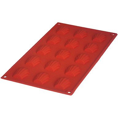 Sher FOUR-C Baking Supplies Silicone Cake Pans Shell Cupcake Molds,Cake Bakeware Decorating Silicone Molds Color...