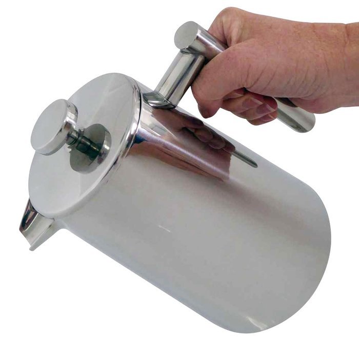 Stainless Steel French Press Coffee Tea Maker Ardito Coffee AC1LSSCP 4 8 oz Cup Safe Touch Double Wall Wide Base... N4