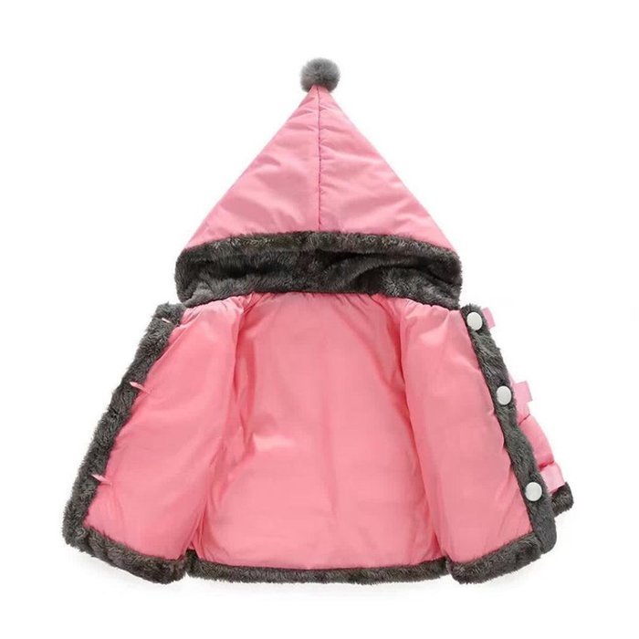 Snowsuit ,BeautyVan Baby Infant Girls Winter Warm Hooded Coat Cloak Jacket Snowsuit Thick Clothes (5T, Pink) N4