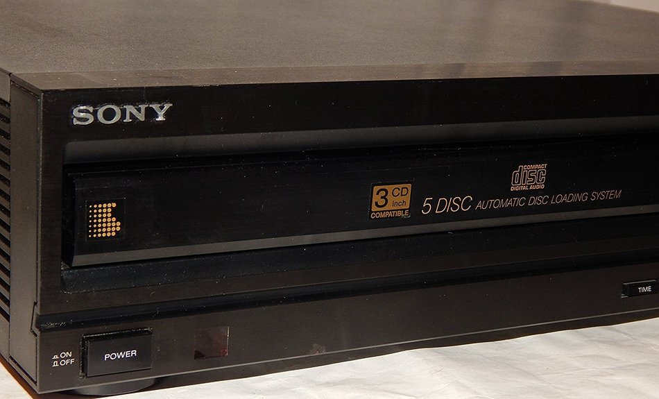 SONY 5 Disc CD Player Model CDP-C401 Plays 5&rdquo; and 3&rdquo; Discs N4