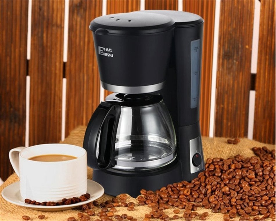 Royal- MD-210 American Style Fully Automatic Drip Coffee Machine Anti-dry Thermal Insulation Coffee Pot 0.6L N5