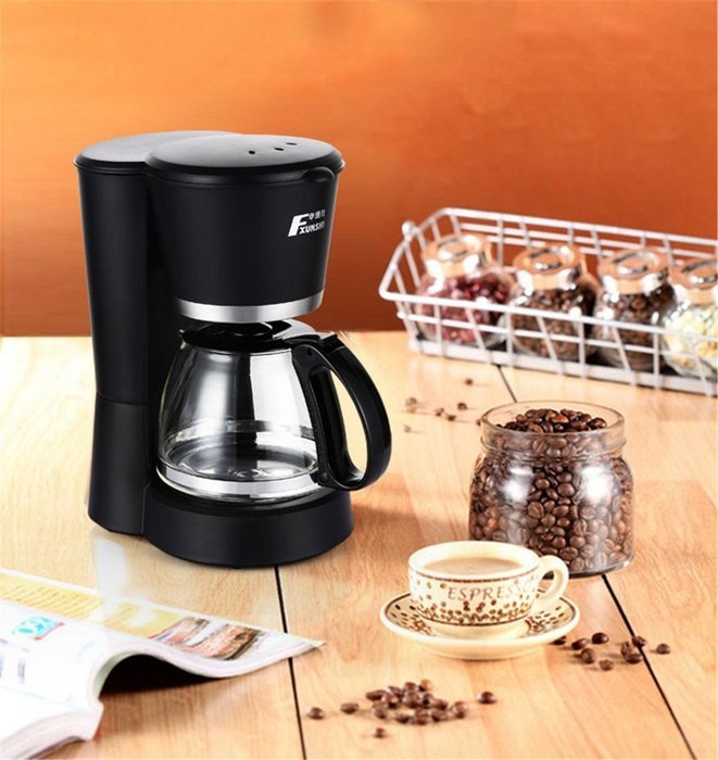 Royal- MD-210 American Style Fully Automatic Drip Coffee Machine Anti-dry Thermal Insulation Coffee Pot 0.6L N6