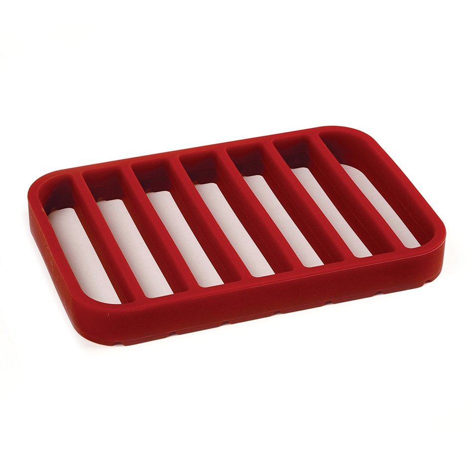 Norpro Red Nonstick Silicone Roasting Roast Turkey Chicken Pork Fish Rack Trivet N6