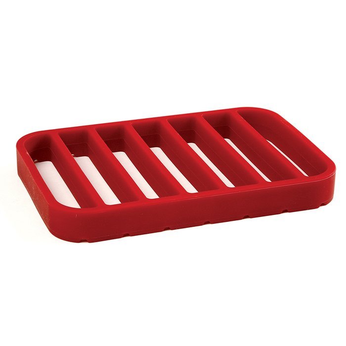 Norpro Red Nonstick Silicone Roasting Roast Turkey Chicken Pork Fish Rack Trivet N7