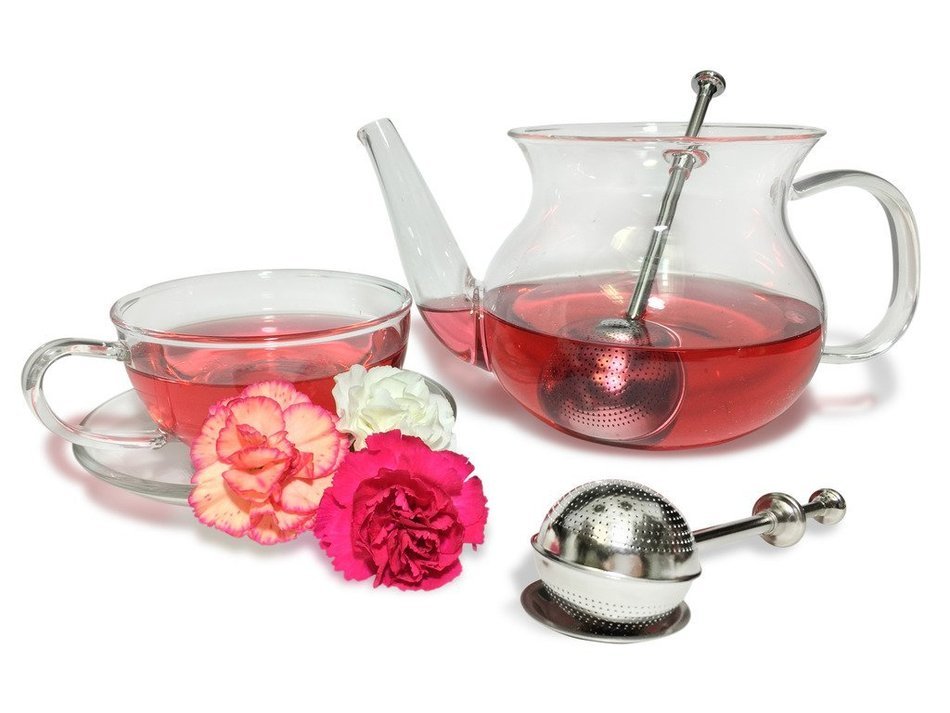 Tea Infuser With Saucer Stainless Steel Tea Ball is Perfect for Teapot, Mug, Bottle, Cup, Glass, and Travel Set... N2