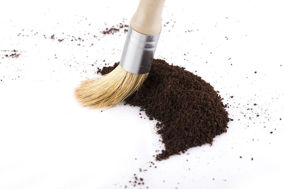 Coffee Grinder Cleaning Brush and Stainless Steel Scoop by Chephon, 2-In-1 Value Pack