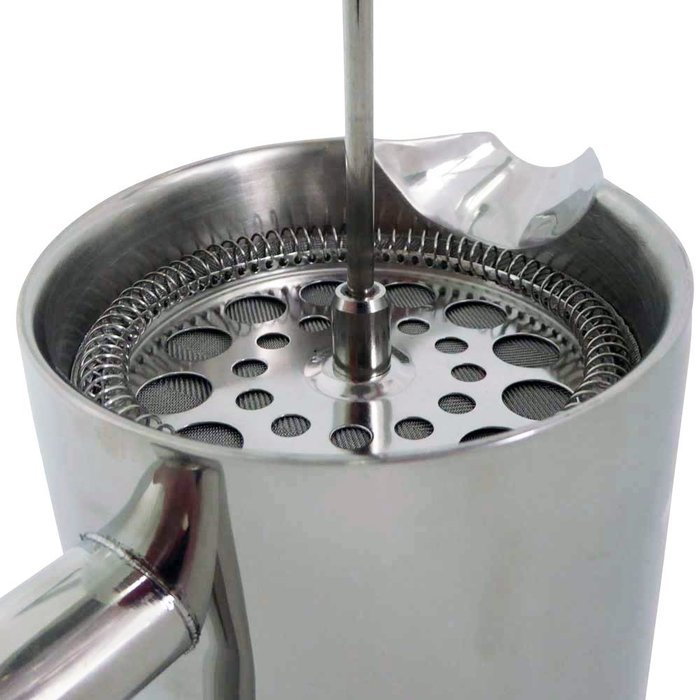 Stainless Steel French Press Coffee Tea Maker Ardito Coffee AC1LSSCP 4 8 oz Cup Safe Touch Double Wall Wide Base... N6