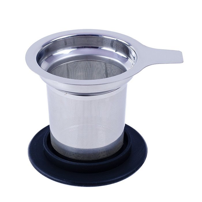 Stainless Steel Tea Infuser Strainer Steeper and Measuring Spoon Set by Simpletes. Extra Fine Mesh Basket Perfect... N4