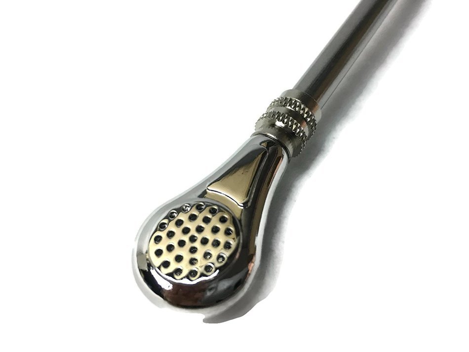 (ML1) One Eco-Matea Stainless Steel Yerba Mate Straw ~ Mate Gourd Straw ~ Bombilla Straw w/ easy clean removable... N3