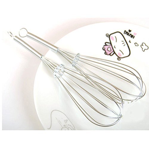 Home White Hand Portable Dishwasher Whisk Baking Kitchen Gadgets Stainless Steel N2