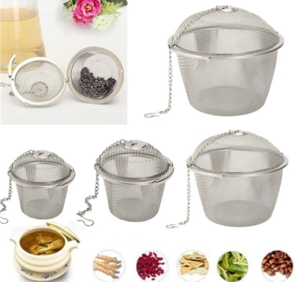 Kei Tea Infuser long handed stainless steel strainer N7