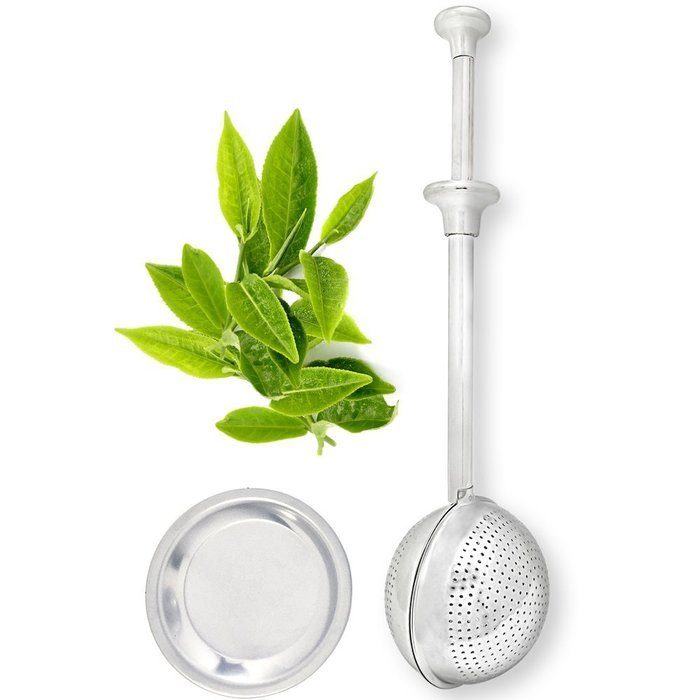 Tea Infuser With Saucer Stainless Steel Tea Ball is Perfect for Teapot, Mug, Bottle, Cup, Glass, and Travel Set... N3