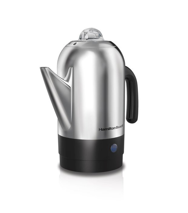 Hamilton Beach 40621R 8 Cup Stainless Steel Percolator, Silver