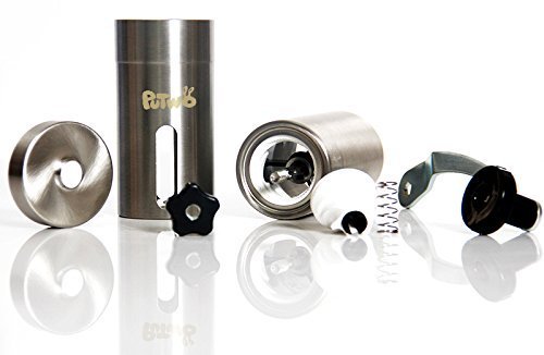 PuTwo Burr Mill Manual Hand Coffee Grinder, Portable, Stainless-Steel Perfect Coffee Bean Grinder for French Press... N3