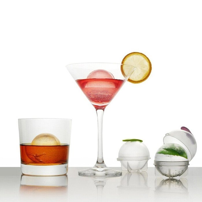 Docooler&reg; 4Pcs Ice Ball Maker Ice Cube Mold Set for Cocktails Whiskey Drinking N5