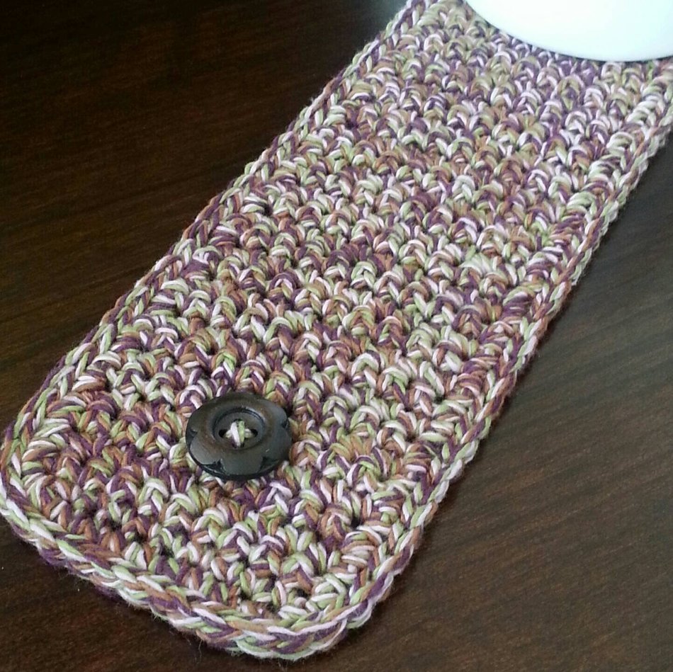 Coffee Mug Cozy-Purple/Olive/Pink N4