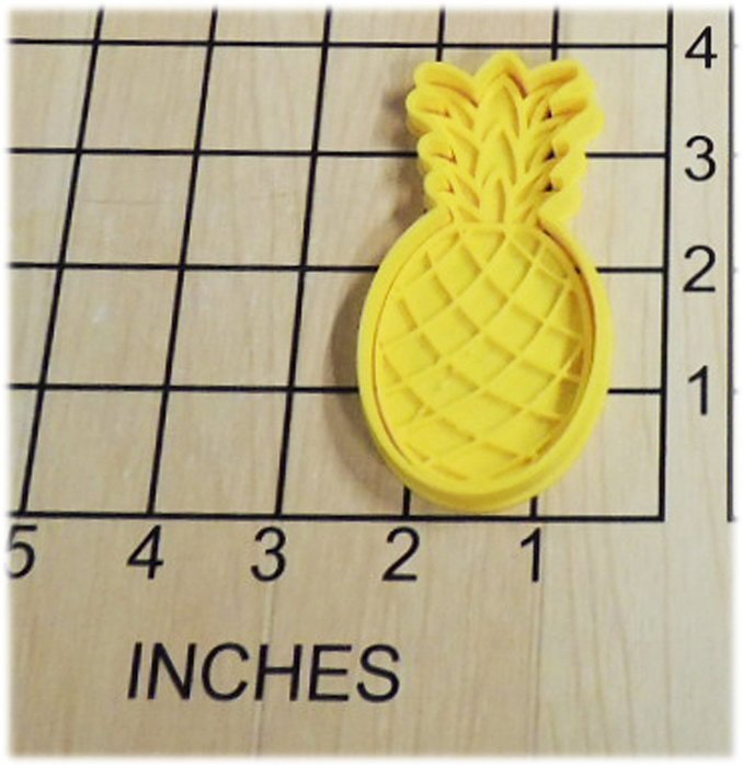 Pineapple Fruit Fondant Cookie Cutter and Stamp #1382