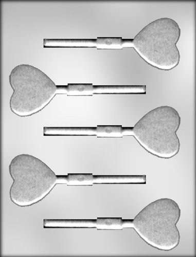 CK Products Textured Heart Sucker Chocolate Mold
