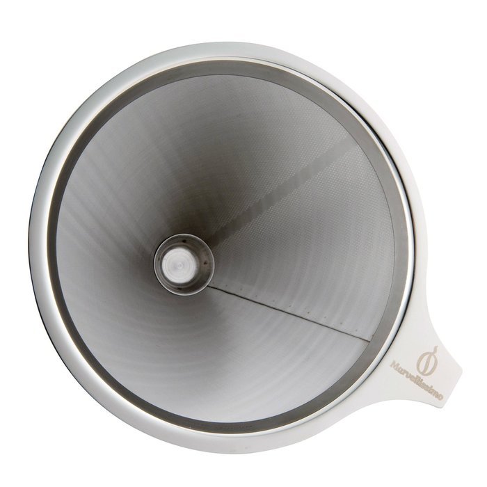 Marvellissimo Stainless Steel Pour Over Coffee Dripper - Reusable Double Layer Fine Mesh Filter Cone And Separate... N7