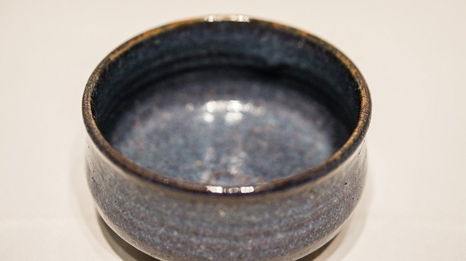 Matcha bowl chawan Hagiyaki Aoyagi blue Artist Artwork N7