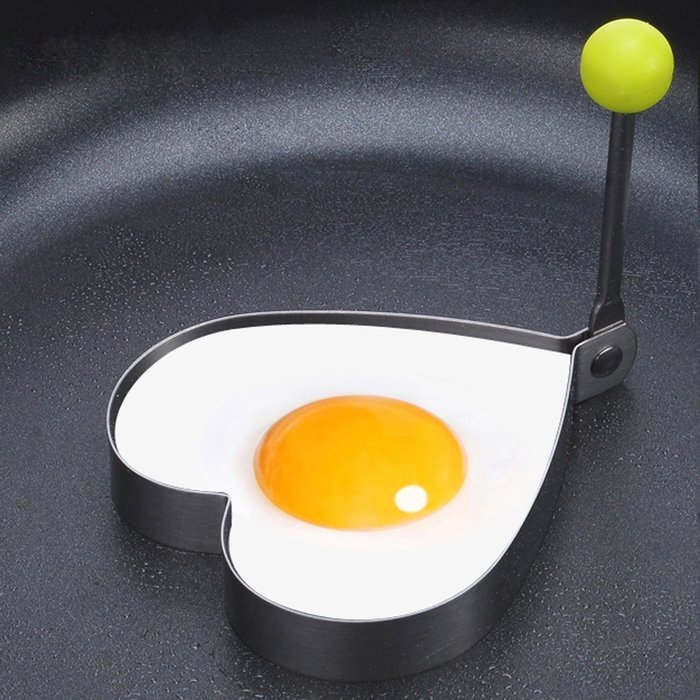 Fried egg mold (1 set with 2pcs , heart-shape and mickey shape) N5