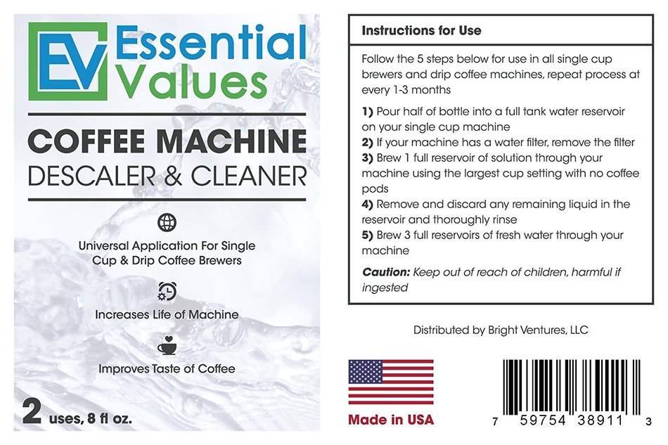 Keurig Descaler & BONUS 2 Replacement Keurig Filters (Brewer Care Kit), Universal Descaling Solution, Decalcifier... N2