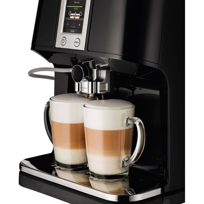 KRUPS EA8808 2-IN-1 Touch Cappuccino Fully Automatic Espresso Machine, 57-Ounce, Black N9