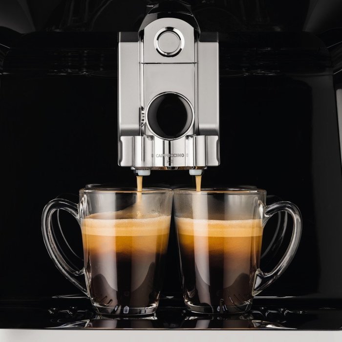KRUPS EA8808 2-IN-1 Touch Cappuccino Fully Automatic Espresso Machine, 57-Ounce, Black N11