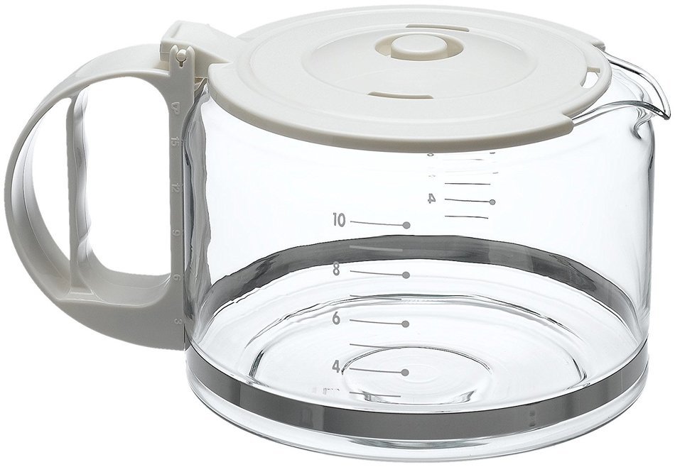 Capresso 4451.02 10-Cup Glass Replacement Carafe with Lid for Capresso Coffeemaker, White