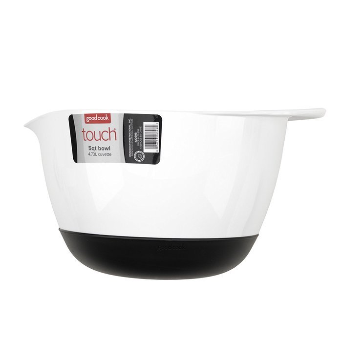 Good Cook Touch Plastic Mixing Bowl, 5-Quart N4