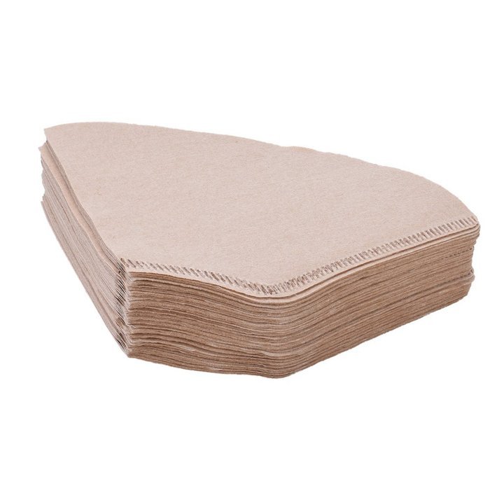 Natural Unbleached Coffee Disposable Filters Paper American-style Fan Shape 100PCS N2