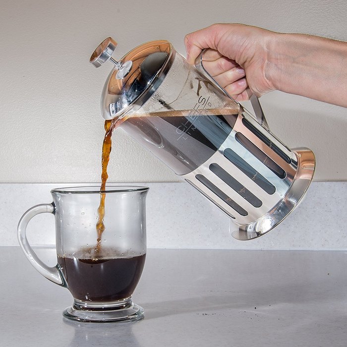 French Press 34 OZ &ndash; This Coffee Press Features A Stainless Steel Coffee Plunger And Carafe Holder Making This... N6