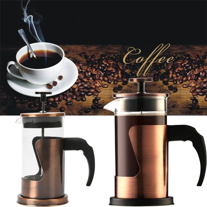 UBLISS Stainless Steel Teapot,Coffee French Pressure Pot (800ml) N6