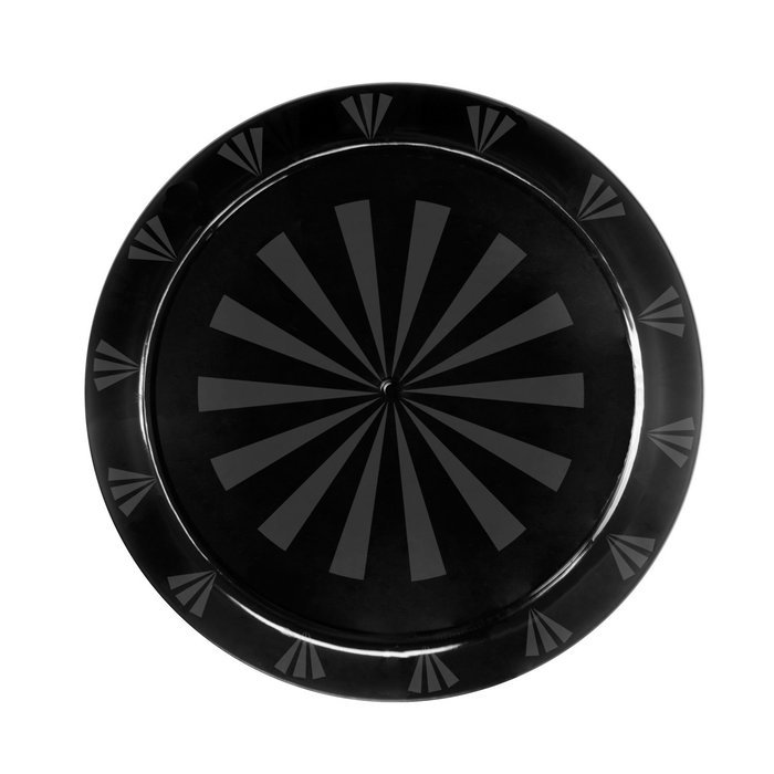 Party Essentials Hard Plastic 12-Inch Round Serving Trays, Purple, 2Pk N13