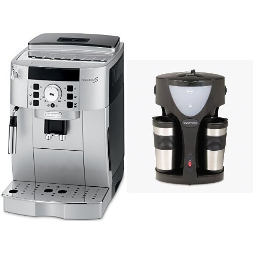 DeLonghi ECAM22110SB Compact Automatic Cappuccino, Latte and Espresso Machine and Toastess TFC-42T Silhouette...