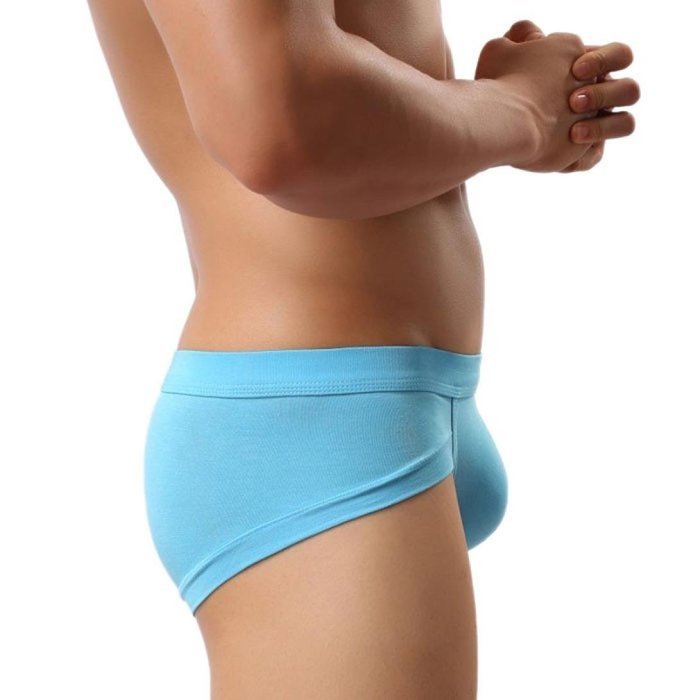 Underswear Laimeng,Trunks Sexy Underwear Men Men's Boxer Briefs Shorts Bulge Pouch soft Underpants (L, Blue) N16