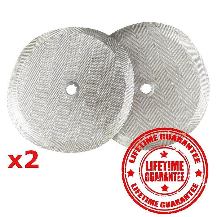 2 Premium Stainless Steel 4" Replacement Filters for Bodum French Press - 2 French Press Filters in Package and... N4