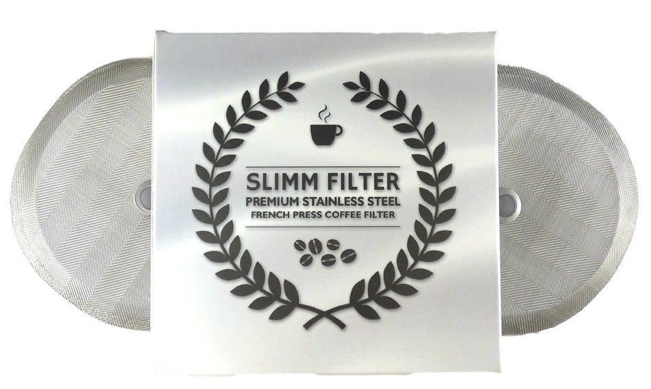 2 Premium Stainless Steel 4" Replacement Filters for Bodum French Press - 2 French Press Filters in Package and... N5