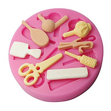 Sher FOUR-C Sugarpaste Silicone Mold Cupcake Top Embossing Mould,Cake Decorating Supplies,Fondant Decoration Tools...
