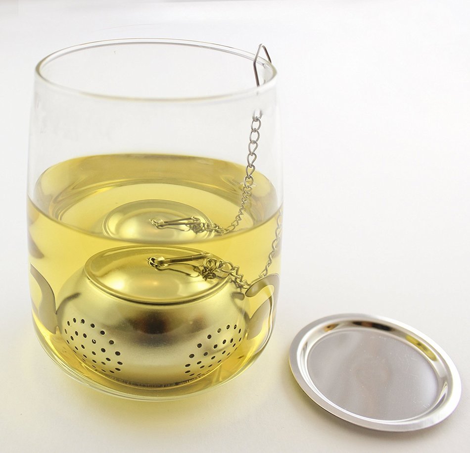 Zoie + Chloe Extra Large Stainless Steel Tea Infuser for Loose Tea - 2 Tbsp Capacity for Stronger Brew N4