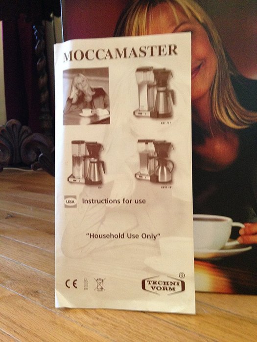 Technivorm Moccamaster Coffee Brewer with Thermo Carafe N6