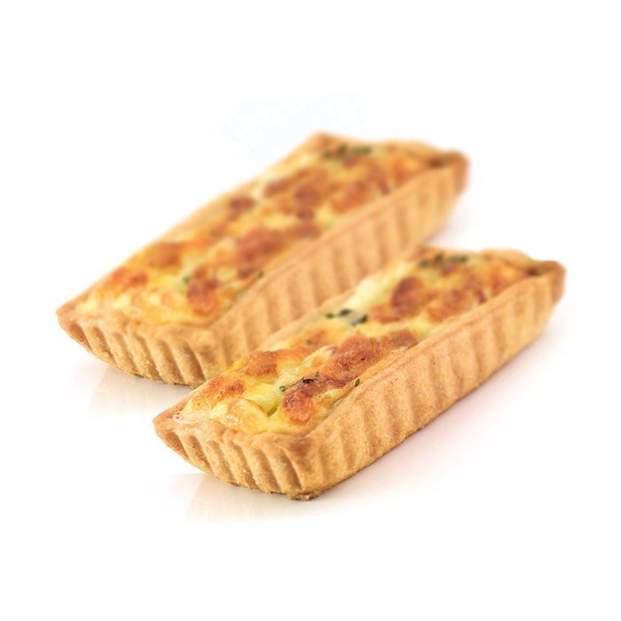 Set of 2 Mini Quiche / Flan Tins / Pans (4.3" X 2.3")