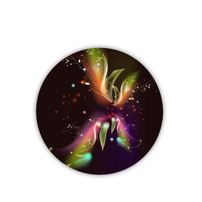 Generic Mdf Design Butterfly Cup Mat Hipster N3