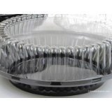 9 Inch High Dome Plastic Disposable/Reusable Pie Carrier #WJ43 (10) N4