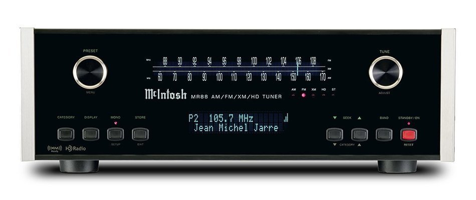 McIntosh Labs MR88 AM/FM/XM/HD Audio Component Tuner, Black N2