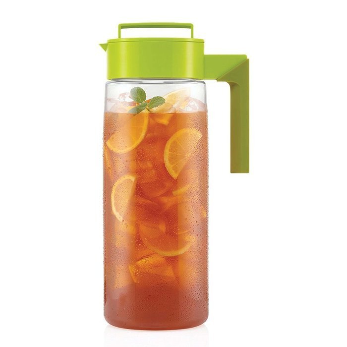 Takeya 2 Qt. Flash Chill Tea Maker Set of 1 water pitcher, Green, 3.7"x6.2"x12.4" N3