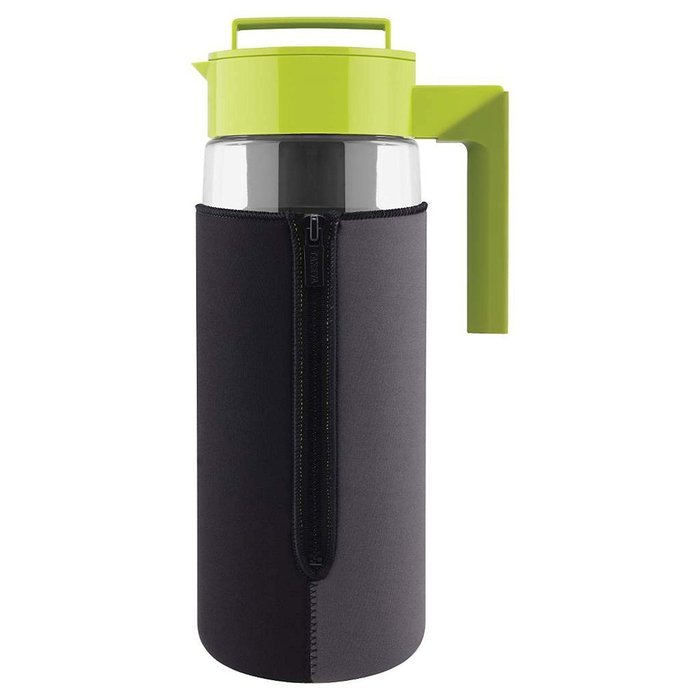 Takeya 2 Qt. Flash Chill Tea Maker Set of 1 water pitcher, Green, 3.7"x6.2"x12.4" N4