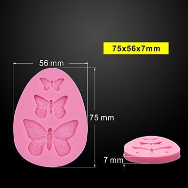 Y&XL&H 3D Silicone Mold Butterfly Shape Soap Mold Candy,ChocolateCake, Cake Decorating Silicone Soap Mold